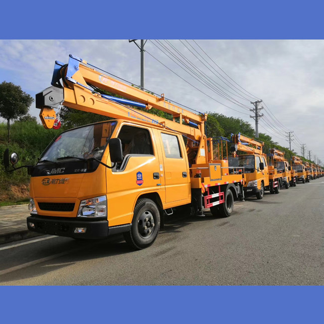 江鈴12米高空作業車批量訂單交付